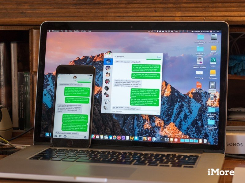 does mac and iphone need to be checked for text message forwarding